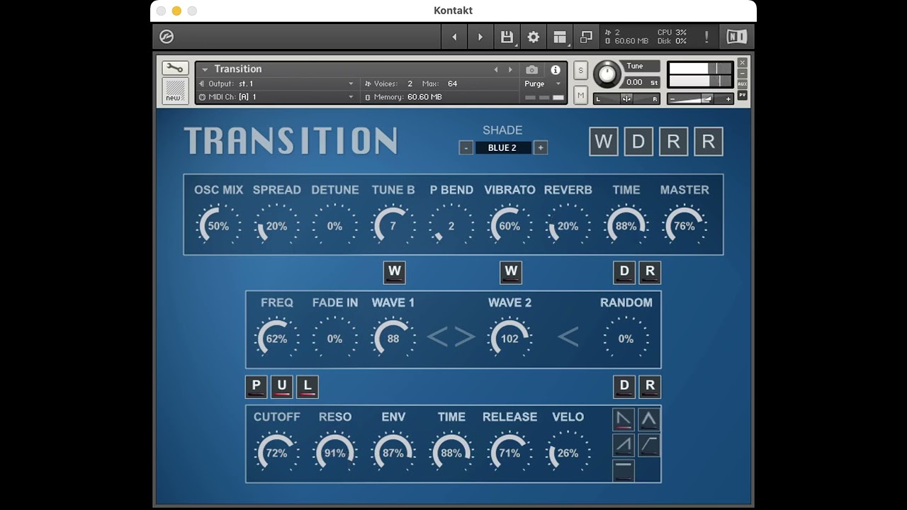 Transition for Kontakt Demo
