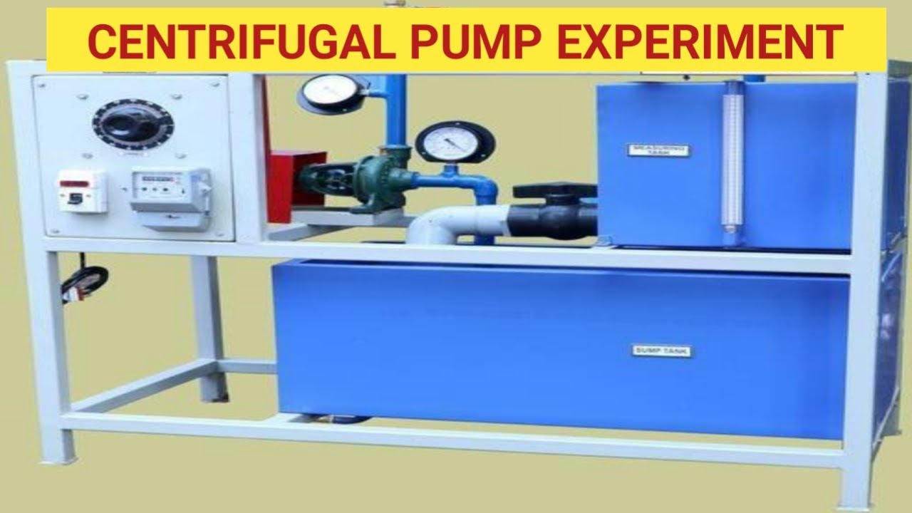 CENTRIFUGAL PUMP EXPERIMENT | FLUID MECHANICS LABORATORY | ENGLISH | ASHWIN PRABHU G