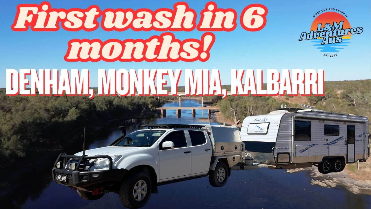 Exploring WORLD HERITAGE SITES - Shark Bay WA. DENHAM & MONKEY MIA! Caravanning AUSTRALIA