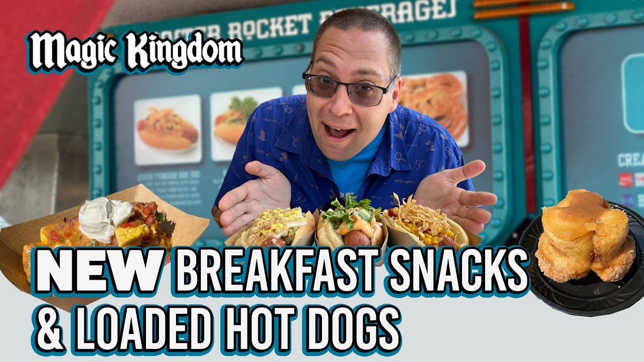Tom Reviews New Breakfast Snacks and Loaded Hot Dogs at Magic Kingdom