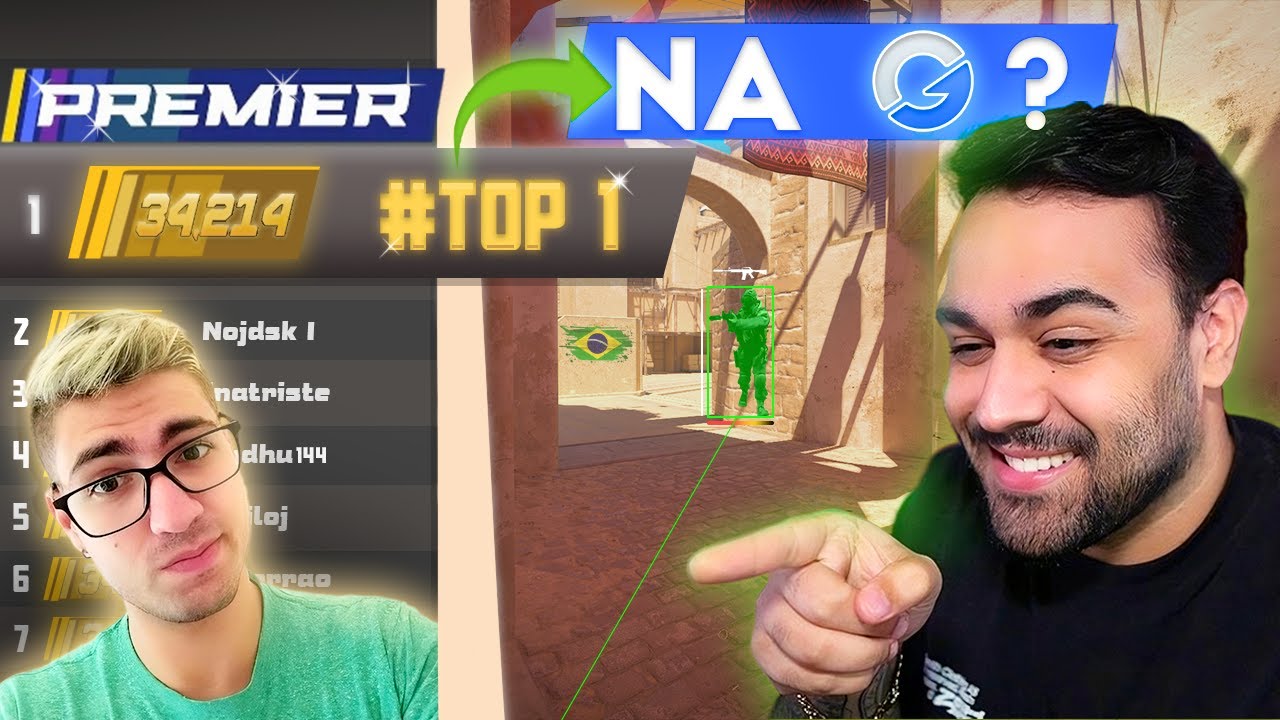 PEGAMOS o TOP 1 do CS2 PREMIER usando HACK na GAMERSCLUB!