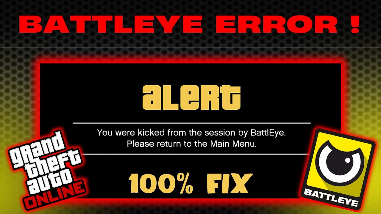 Fix You Were Kicked From Session By BattlEye GTA V ENHANCED / LEGACY 💯⚡