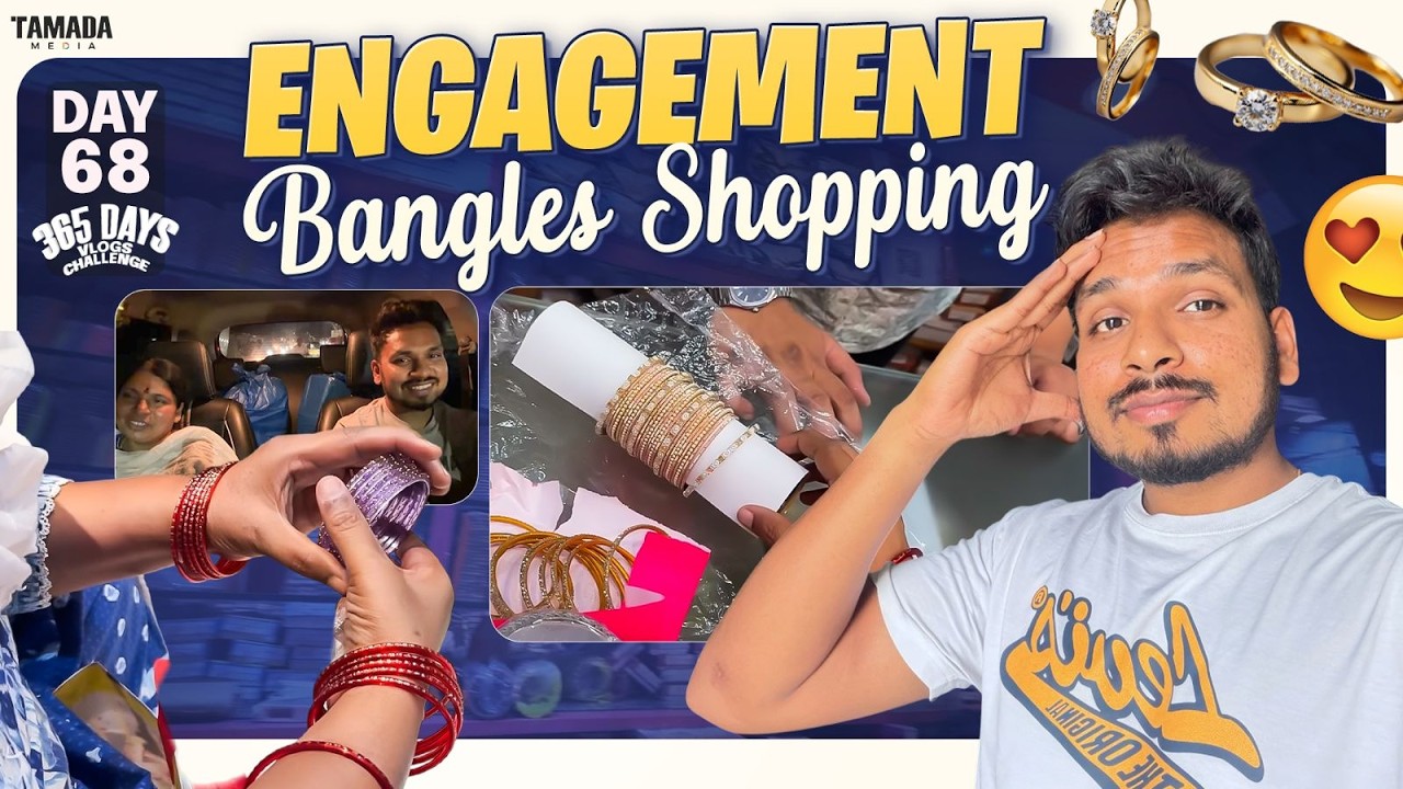 Engagement Bangles Shopping || Day 68 ||  365 Days Vlog Challenge || Akhil Jackson