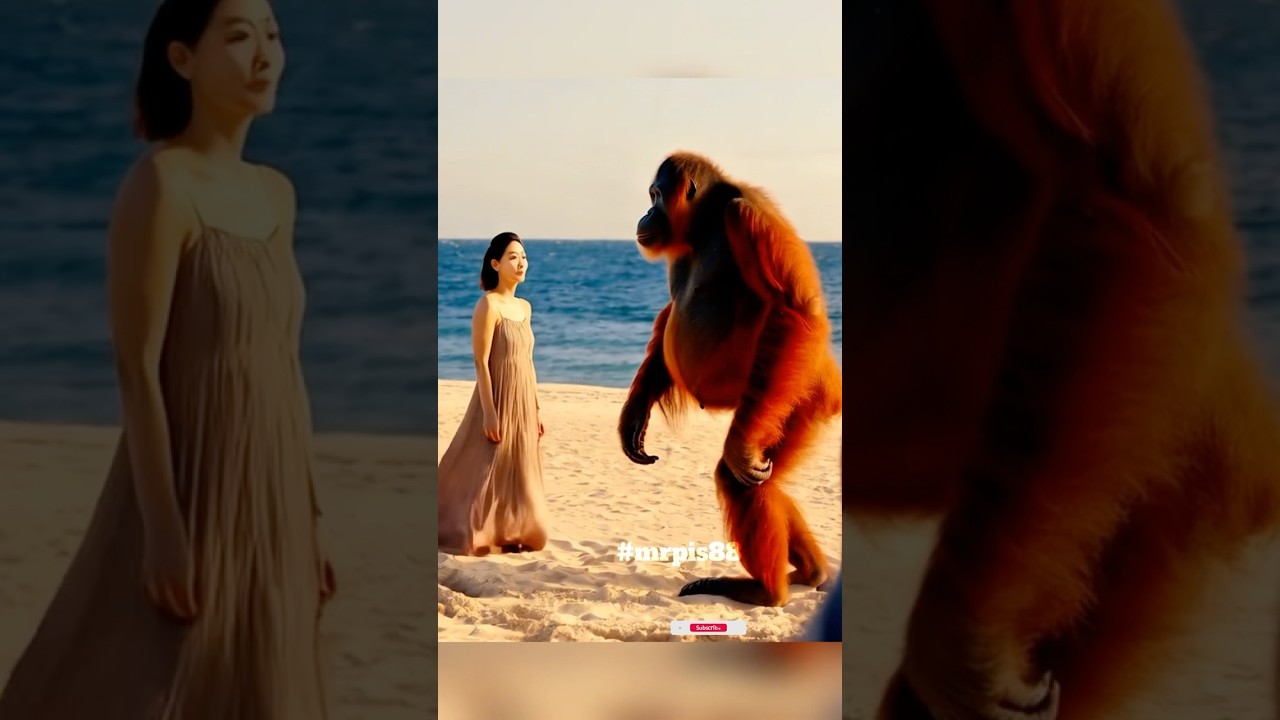 What Happens When Humans and Orangutans Come Close Together #nature #animals #explore #happy #love