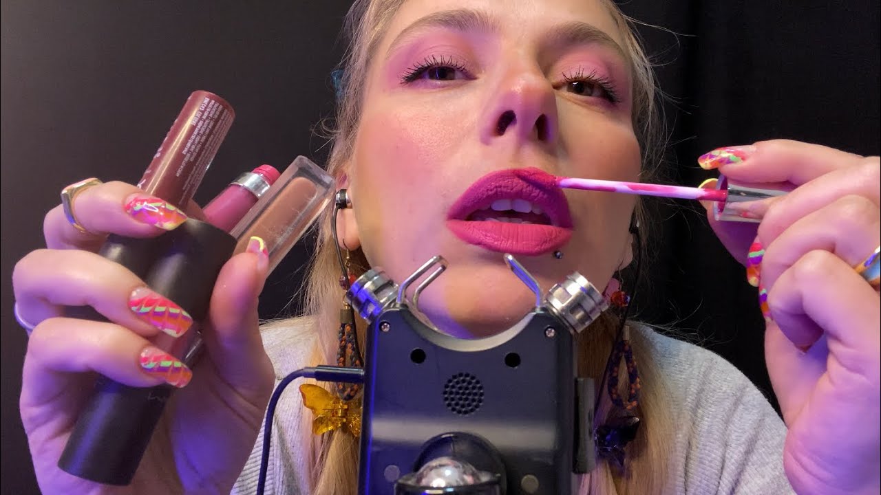 Asmr Lipgloss Pumbing💄Up Close Lipgloss Application🤞🏻Hangisi Yakıştı 💋