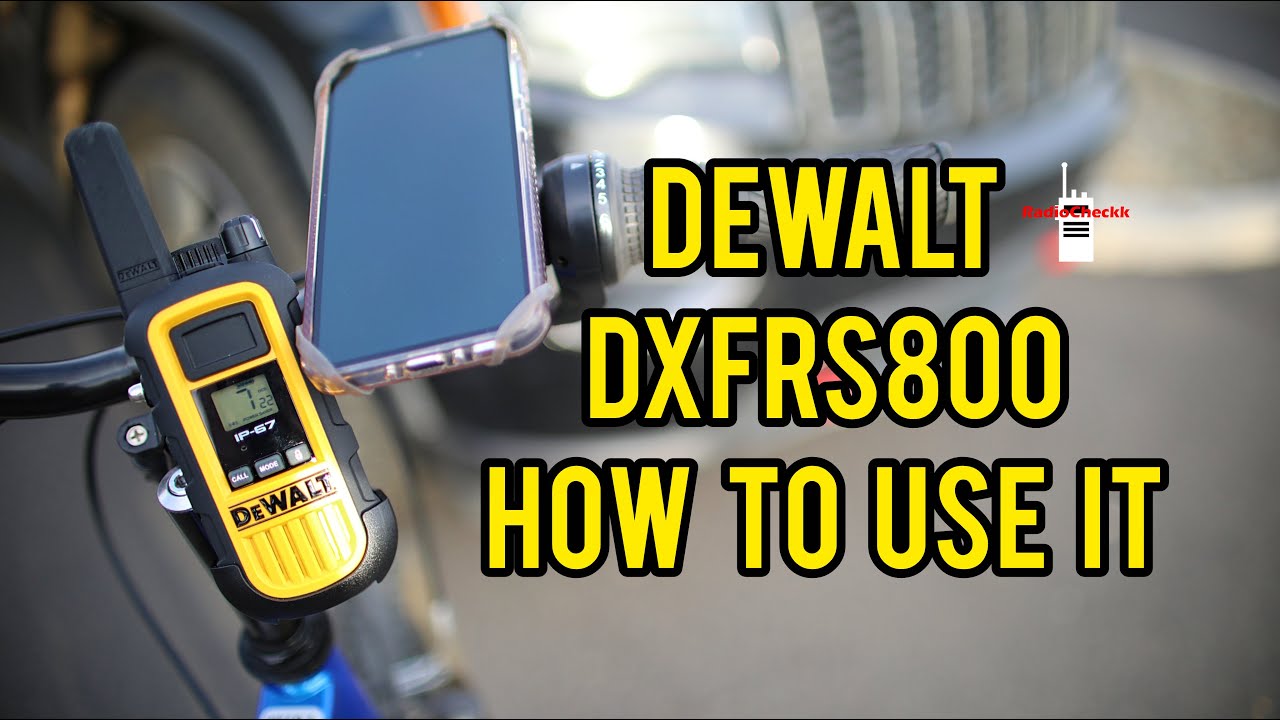 DeWalt DXFRS800 How To Use It