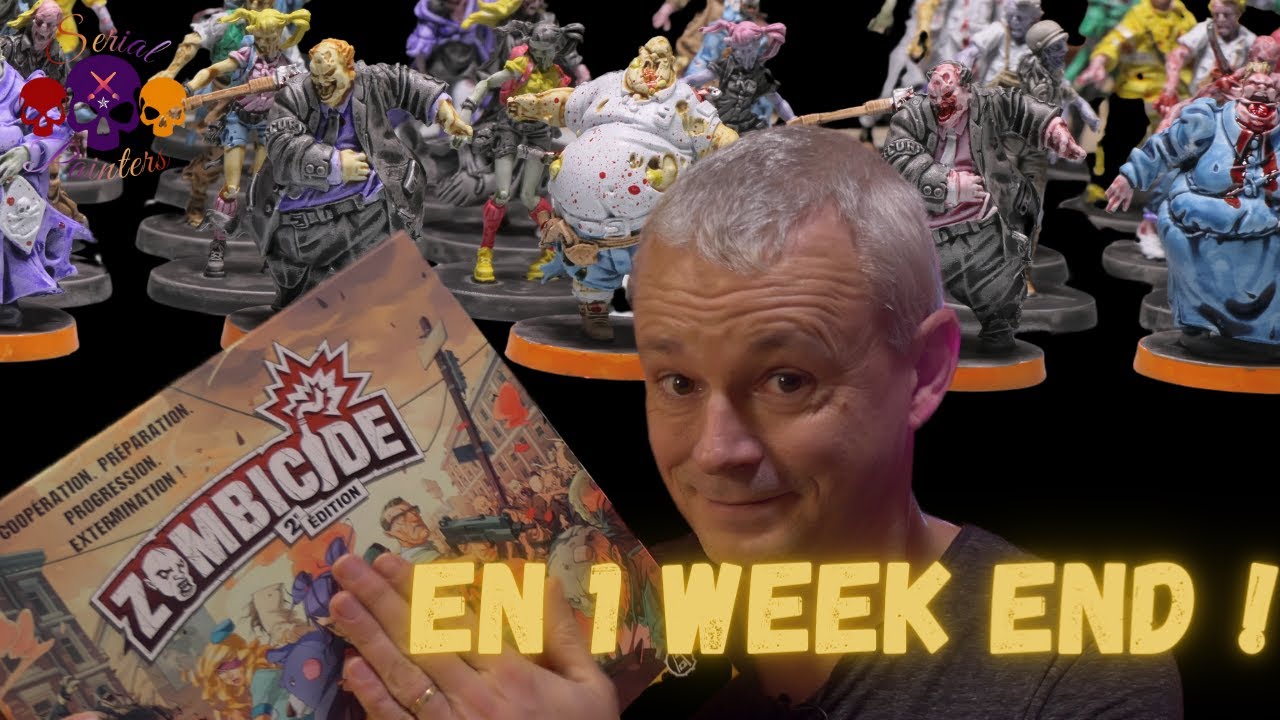 PEINDRE ZOMBICIDE EN 1 WEEK-END  PARTIE 1/2 SPEED PAINTING