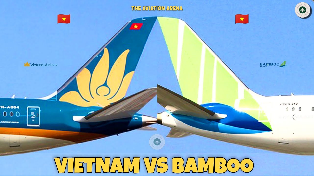 Vietnam Airlines Vs Bamboo Airways Comparison 2025! 🇻🇳 Vs 🇻🇳