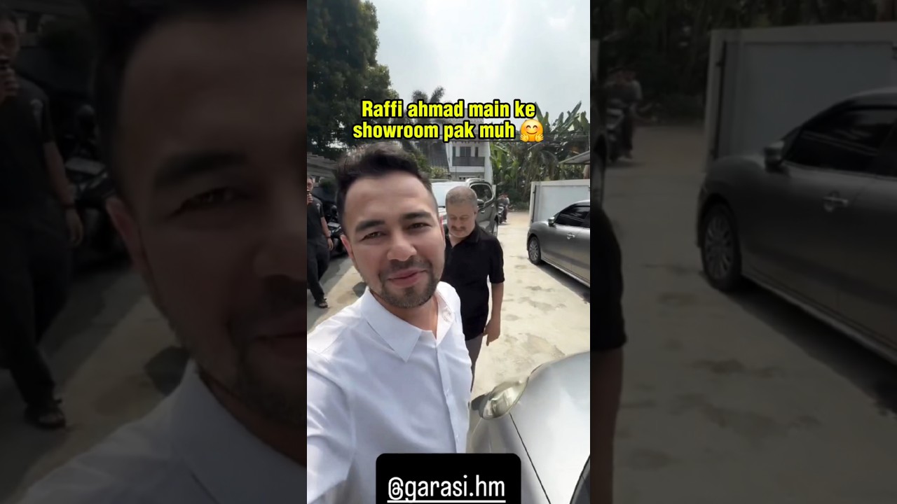Raffi Ahmad visited Pak Muh's showroom 🤗 #fadiljaidi #pakmuh #raffiahmad #kakyislam #iduladha