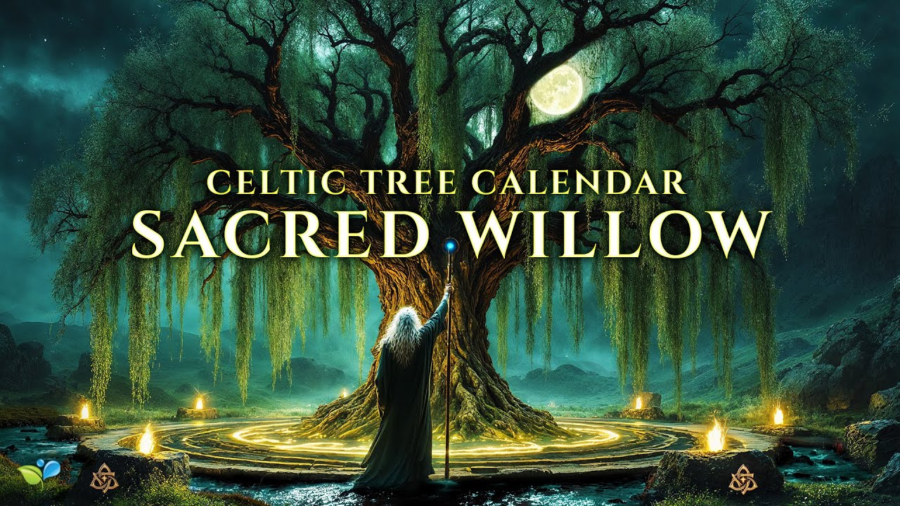 Druid Sacred Willow Tree 🌳 432Hz Celtic Tree Calendar Healing Music