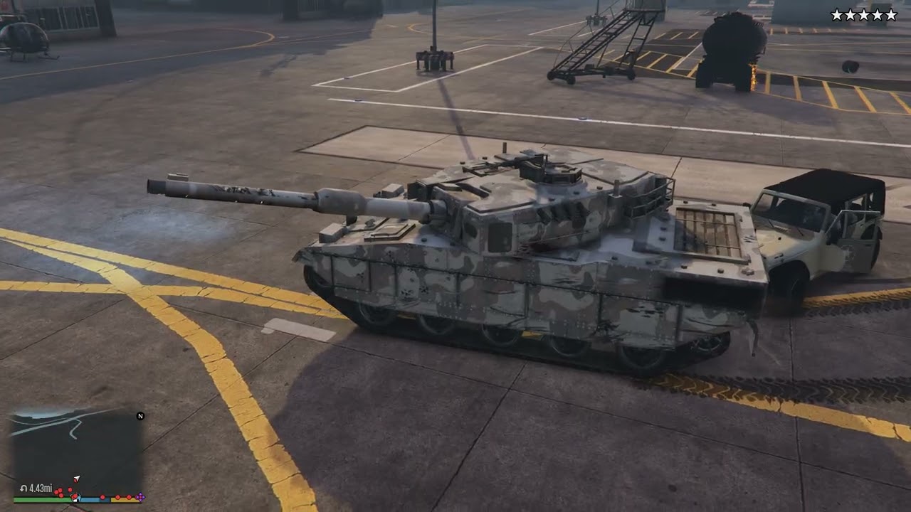 دبابة ضد جيش كامل في Grand Theft Auto V دبابة واحدة…  ضد مدينة كاملة! 27 دقيقة دمار شامل 💥