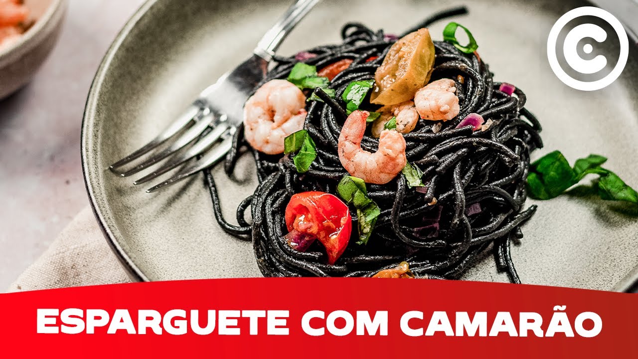 Esparguete Nero com Camarão: A receita que o vai surpreender