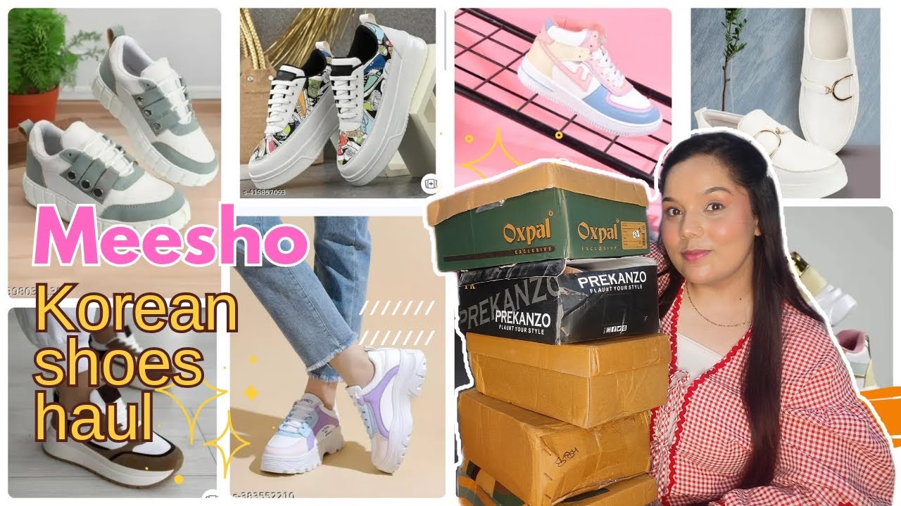 Meesho Footwears Haul ✨Huge* Meesho Korean shoes Haul 🎀 #meeshohaul #footwear #mtrendybutterfly