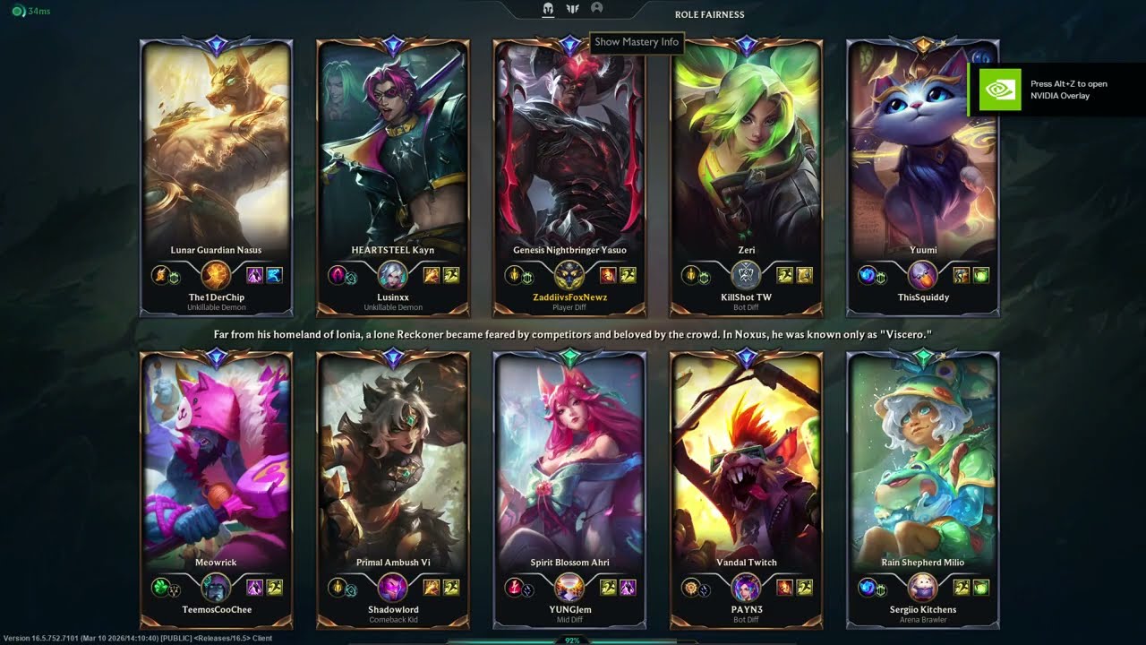 Yasuo  5/3/6 Gold 2 Mid Lane NA