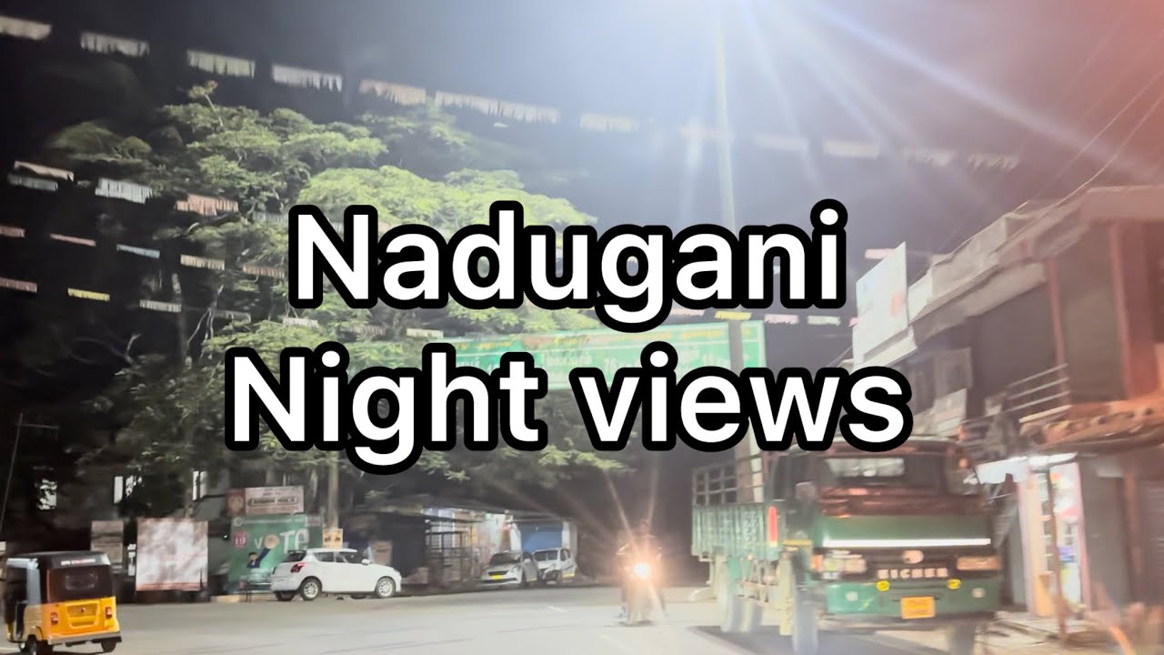 Nadugani town night view | 4K | Nilgiris | Tamilnadu