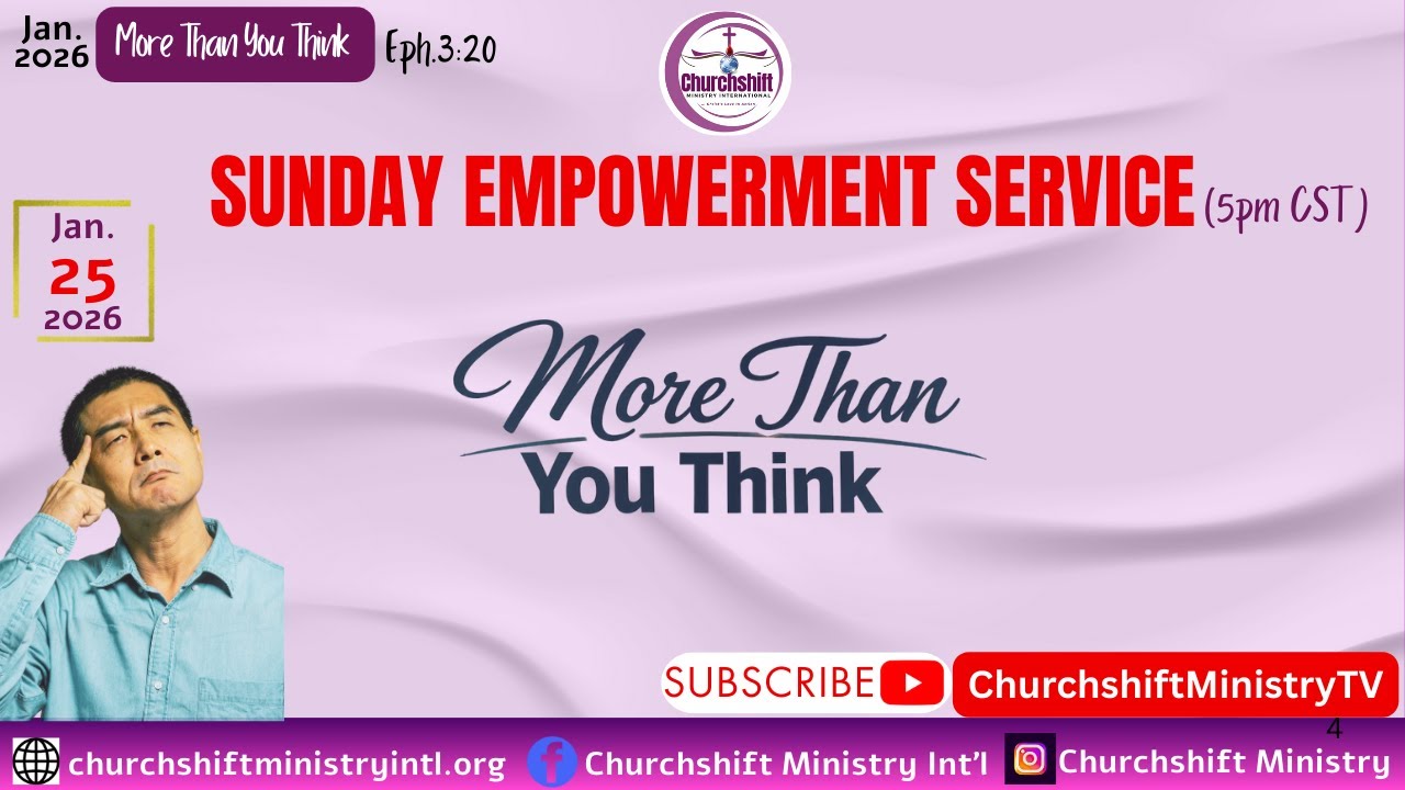 UNPREPAREDNESS FOR GOD'S ABUNDANCE|| 01-25-26|| DCN. MUYIWA JAYE