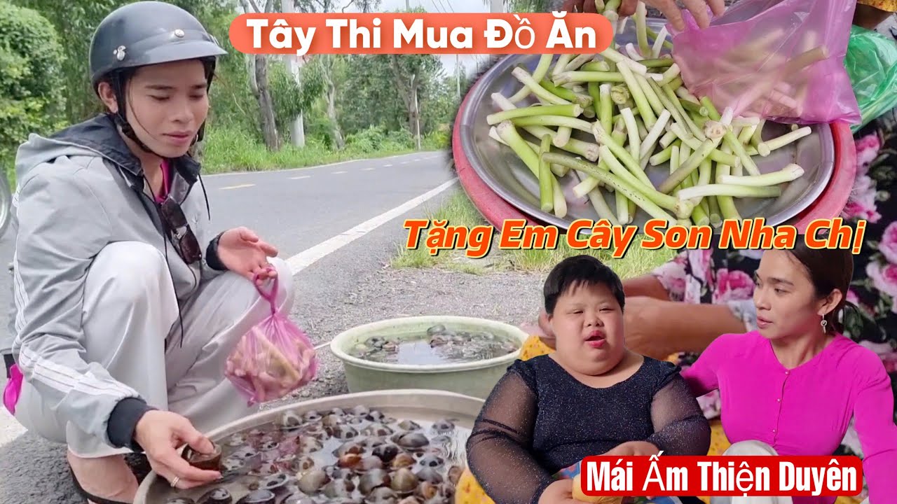 Cô Gái Tây Thy Xinh Đẹp Mua Đồ Ăn Vượt Hàng Chục Cây Số Thăm Em Gái Guột Tại Cũ Chi