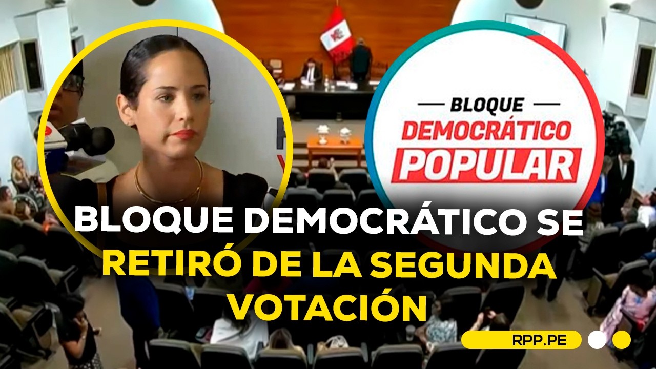 Bloque Democrático se retira de segunda votación para la Mesa Directiva #RPPDESPACHO