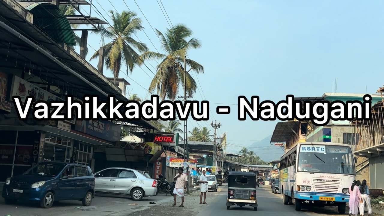 Driving from Vazhikkadavu to Nadugani | 4K | Kerala | Tamilnadu