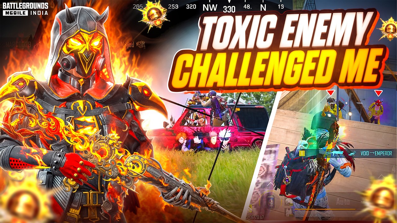 Toxic Enemy Challenged Me 🔥 Bixi Op Fastest Solo vs Squad in Conqueror Rank Push  | BGMI