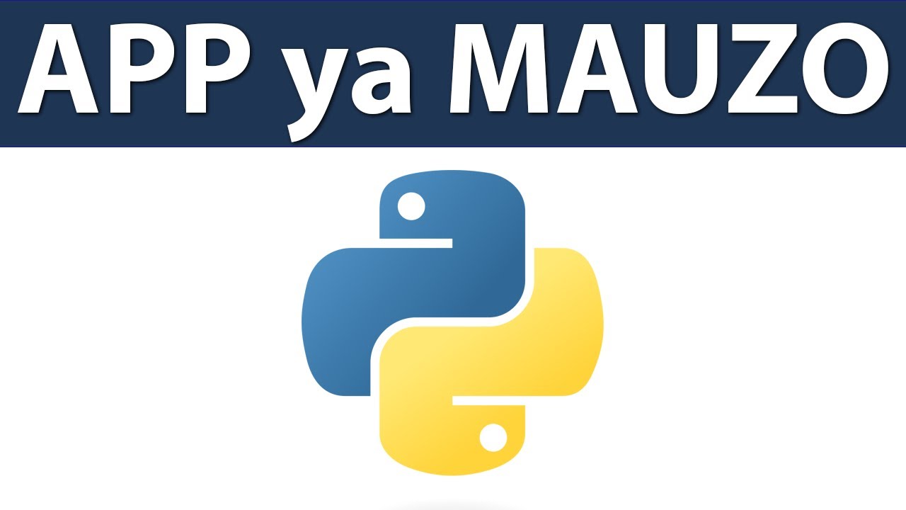 #NK| Jinsi ya kutengeneza APP YA MAUZO kwa Python
