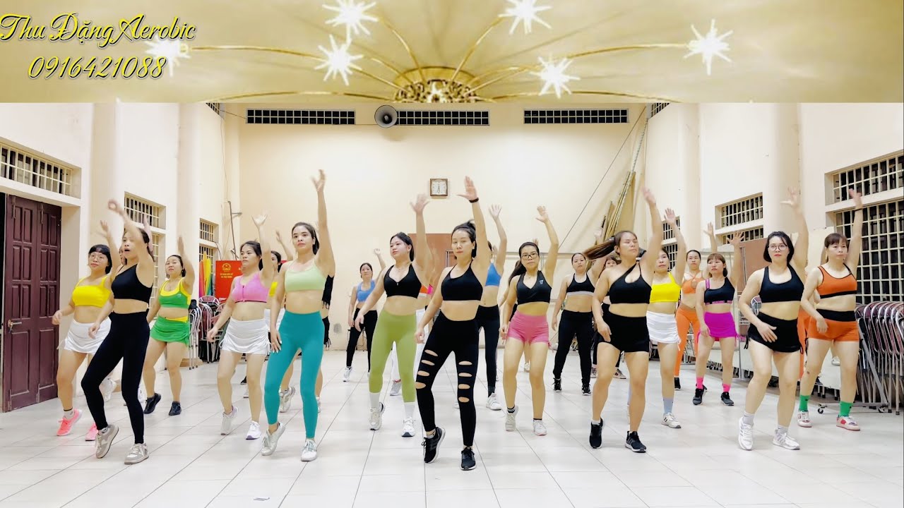 Bài tập AEROBIC để có vùng bụng phẳng, vòng eo thon/124/ Remix HOT TREND/#giamcan ,#weightloss