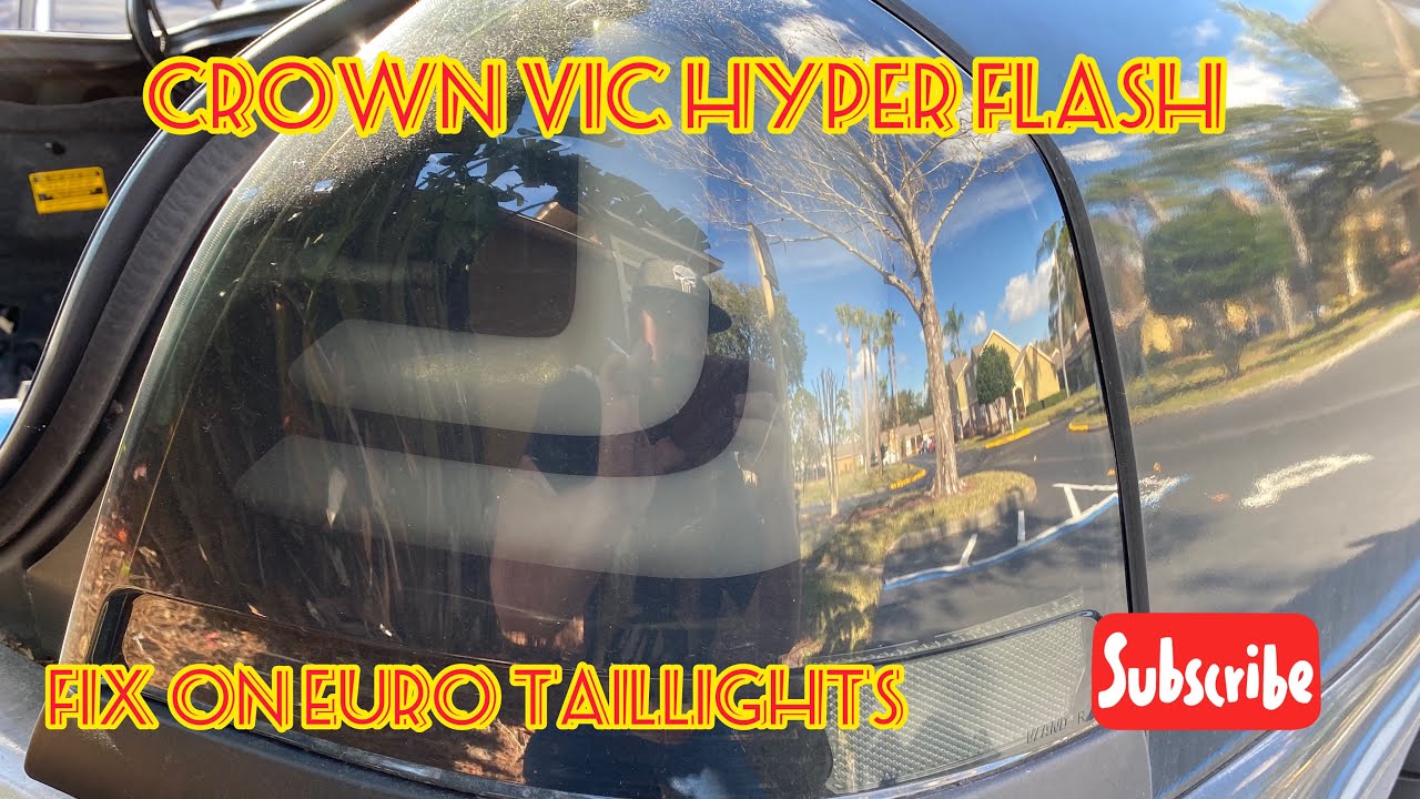 Crown Victoria hyper flash fix on (Euro Taillights)