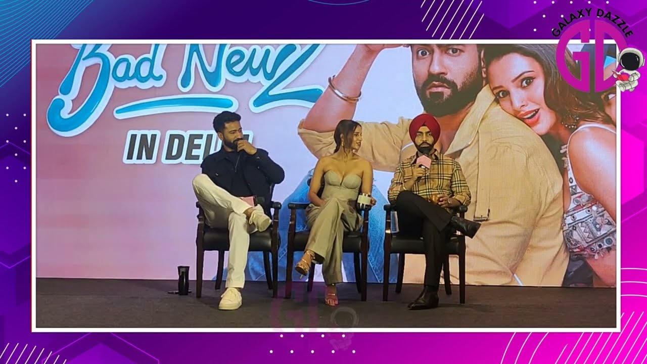 Bad Newz Movie Promotion In Delhi | Vicky Kaushal | Triptii Dimri | Ammy Virk