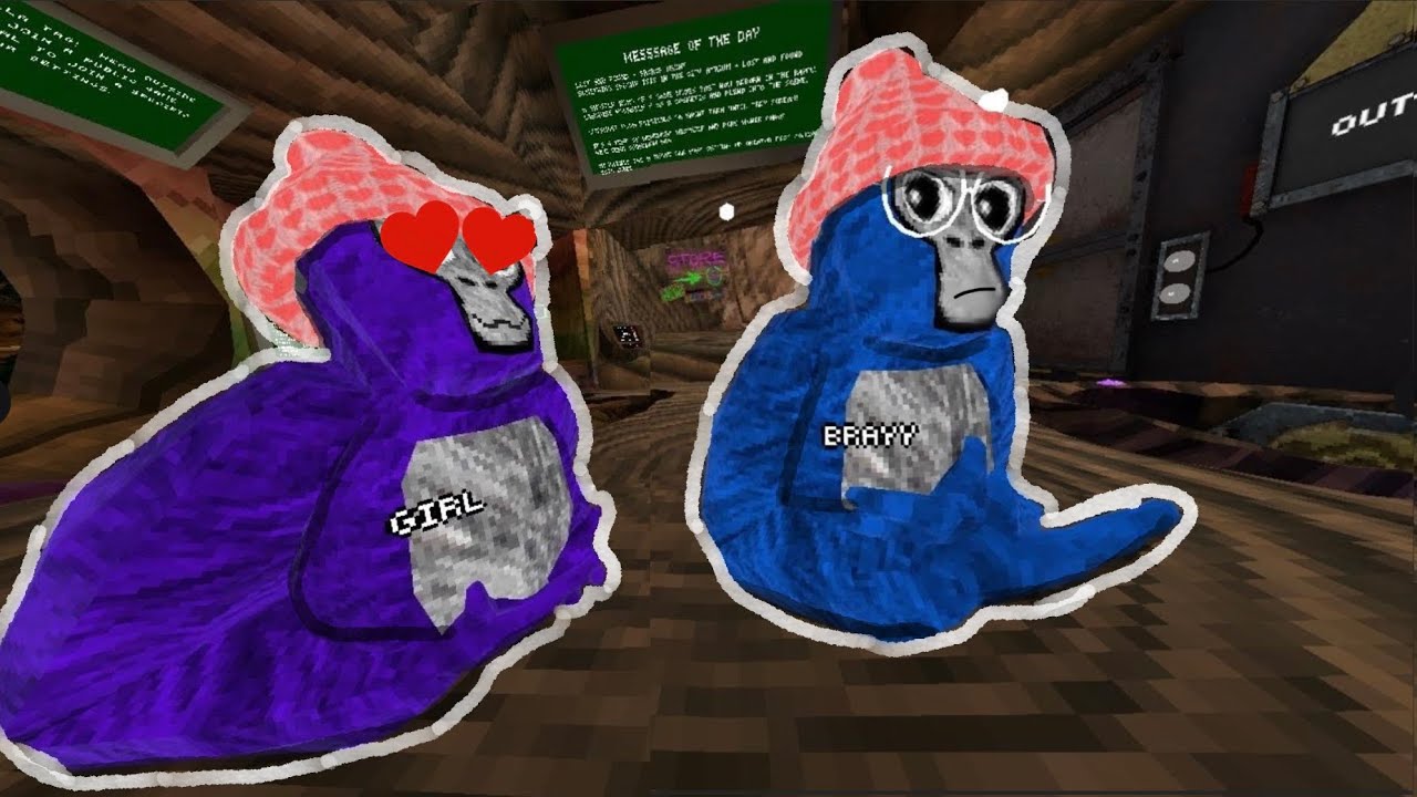 This girl had a crush on me in GORILLA TAG!