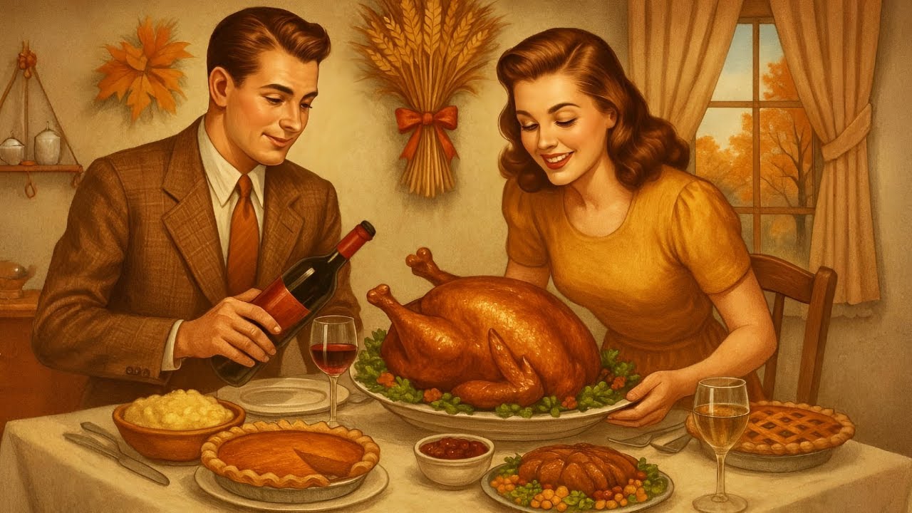 Thanksgiving Jazz Dinner 🦃 1940s Cozy Music for Grateful Hearts & Warm Memories ☕