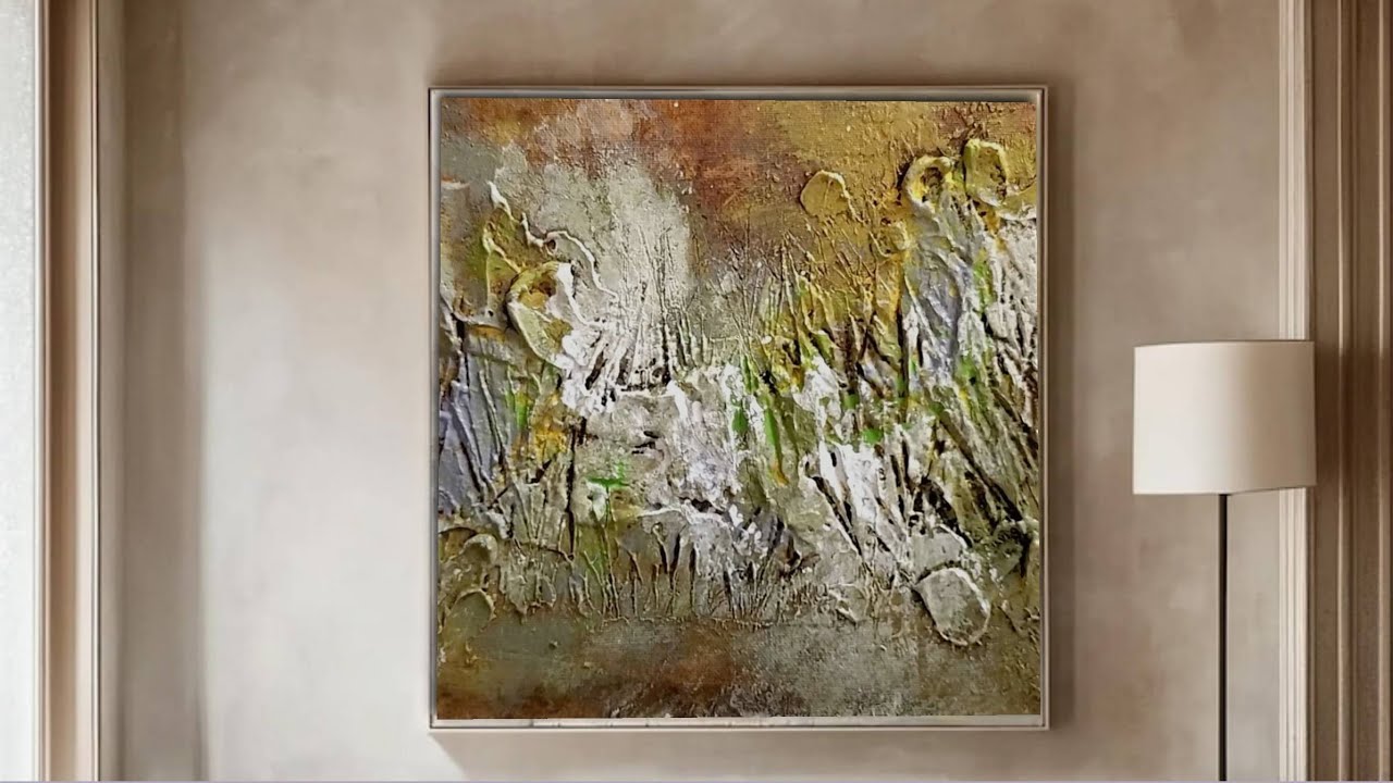 Mastering TEXTURED ABSTRACT Art On Canvas / Creative ACRYLIC Painting