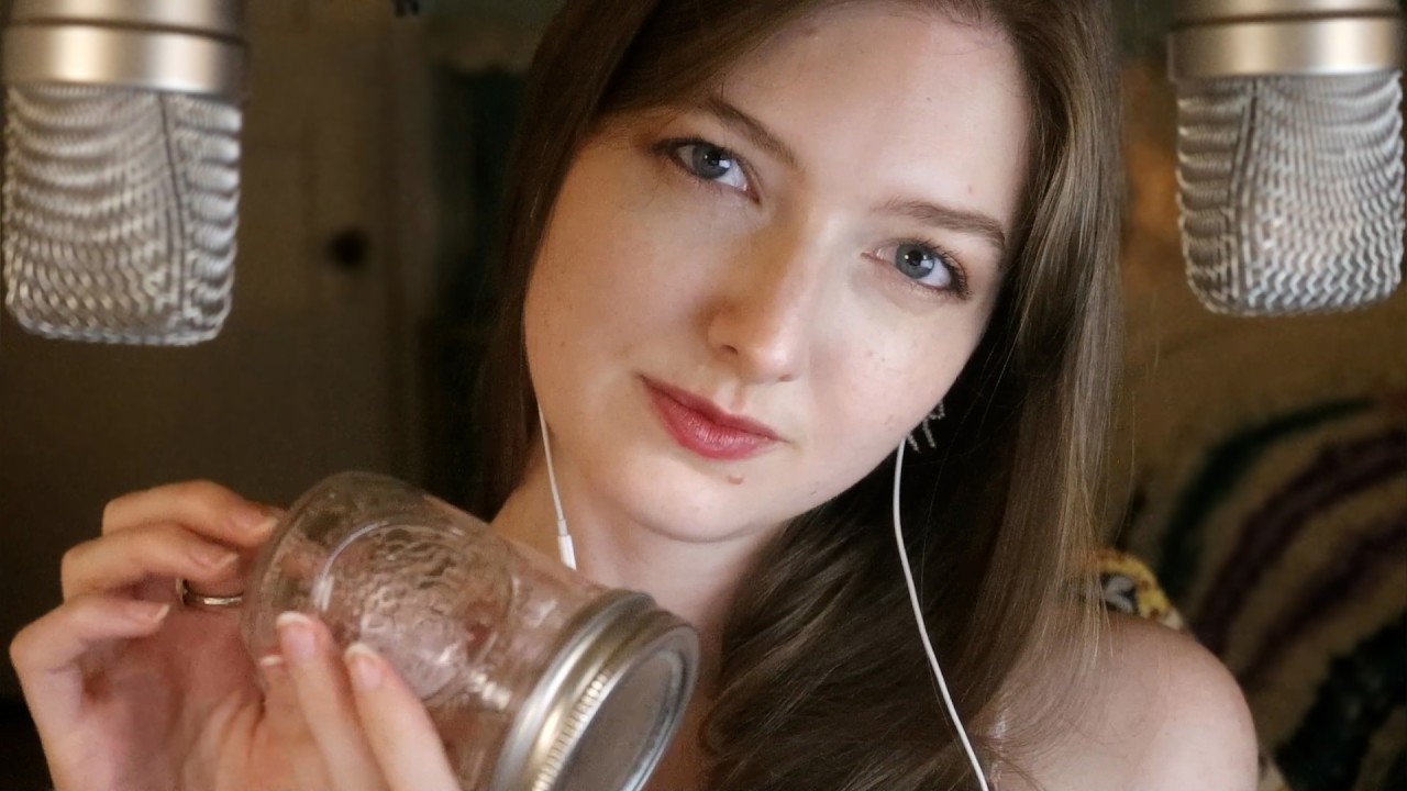 ASMR Glass Jar Tapping Sounds w/ Echo ⭐ Ear to Ear