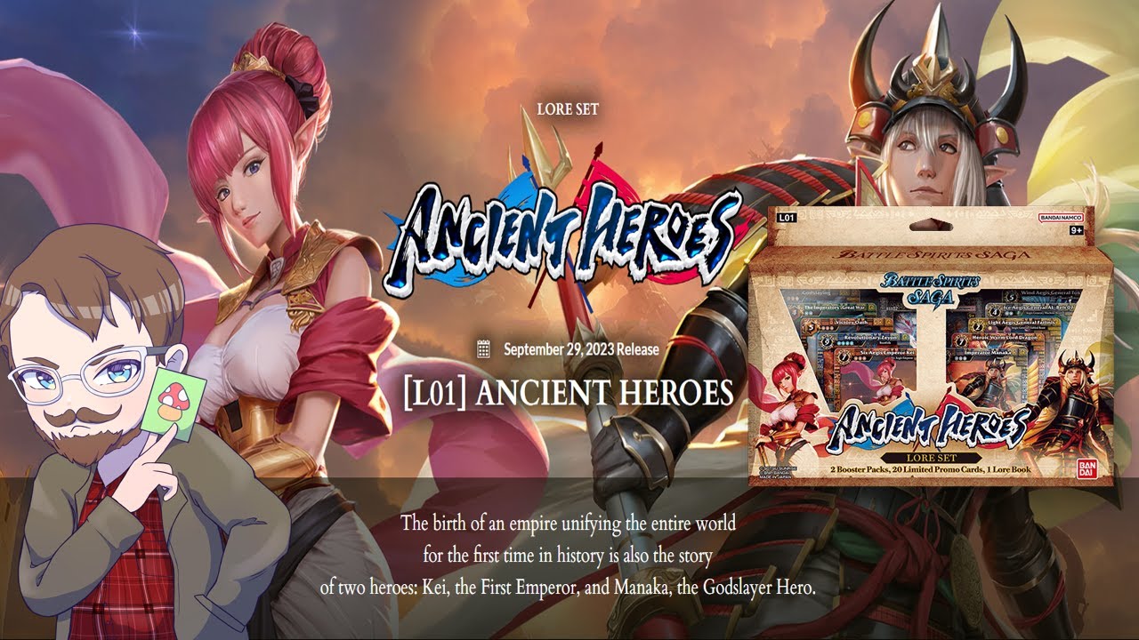 What's all in the Battle Spirits Saga Lore Set 01 ANCIENT HEROES