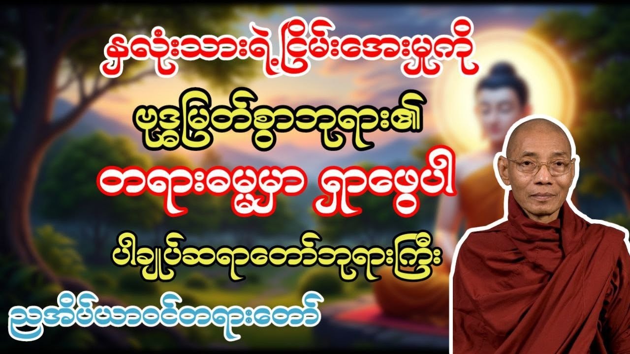ပါချုပ်ဆရာတော်ကြီး ဟောကြားတော်မူသော နှလုံးသား၏ငြိမ်းအေးမှု တရားတော် 