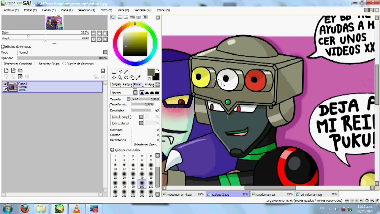 Videoman.Exe en cuatro 7u7 Speedpaint
