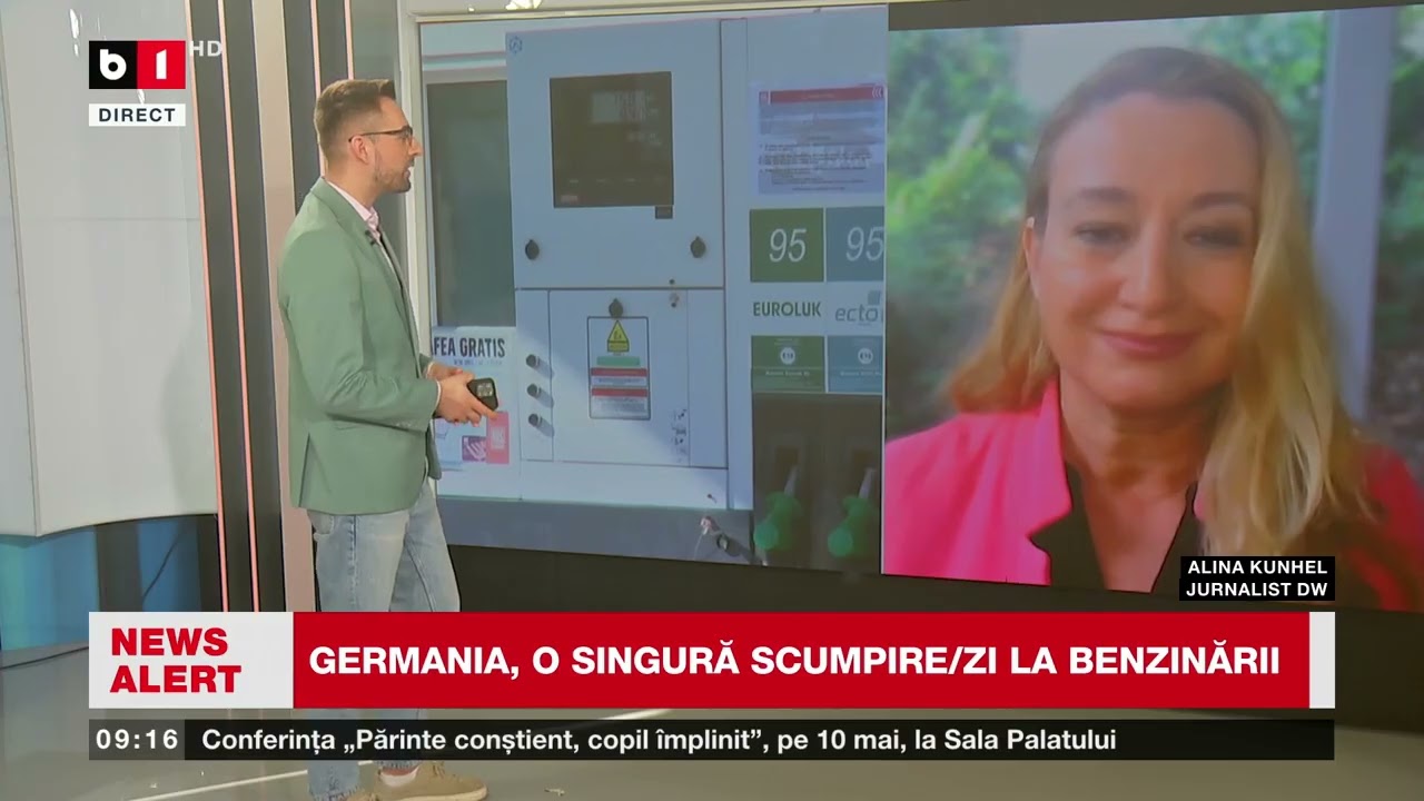 GERMANIA, LIMITEAZĂ SCUMPIREA CARBURANȚILOR. ALINA KUHNEL, DW, CU DETALII_Știri B1TV_13 mar. 2026