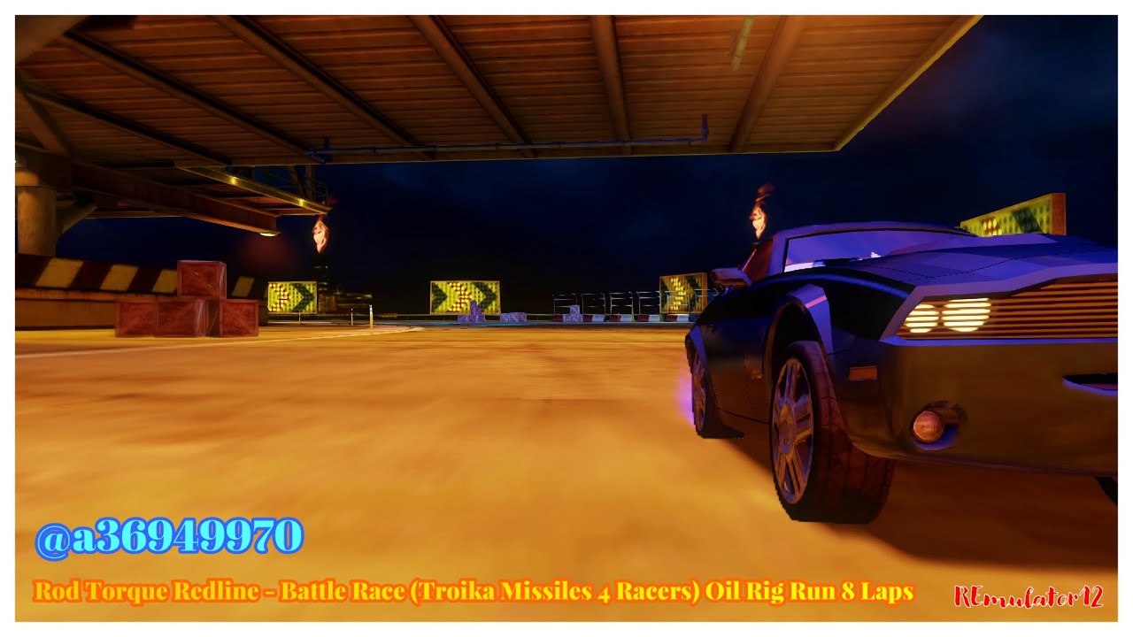 Cars 2 The Video Game | Rod Torque Redline - Battle Race (TM 4 Racers) | Oil Rig Run 8 Laps