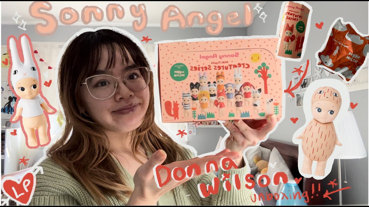 unboxing a whole sonny angel x donna wilson BOX 🥜 (unboxing, fun)!!