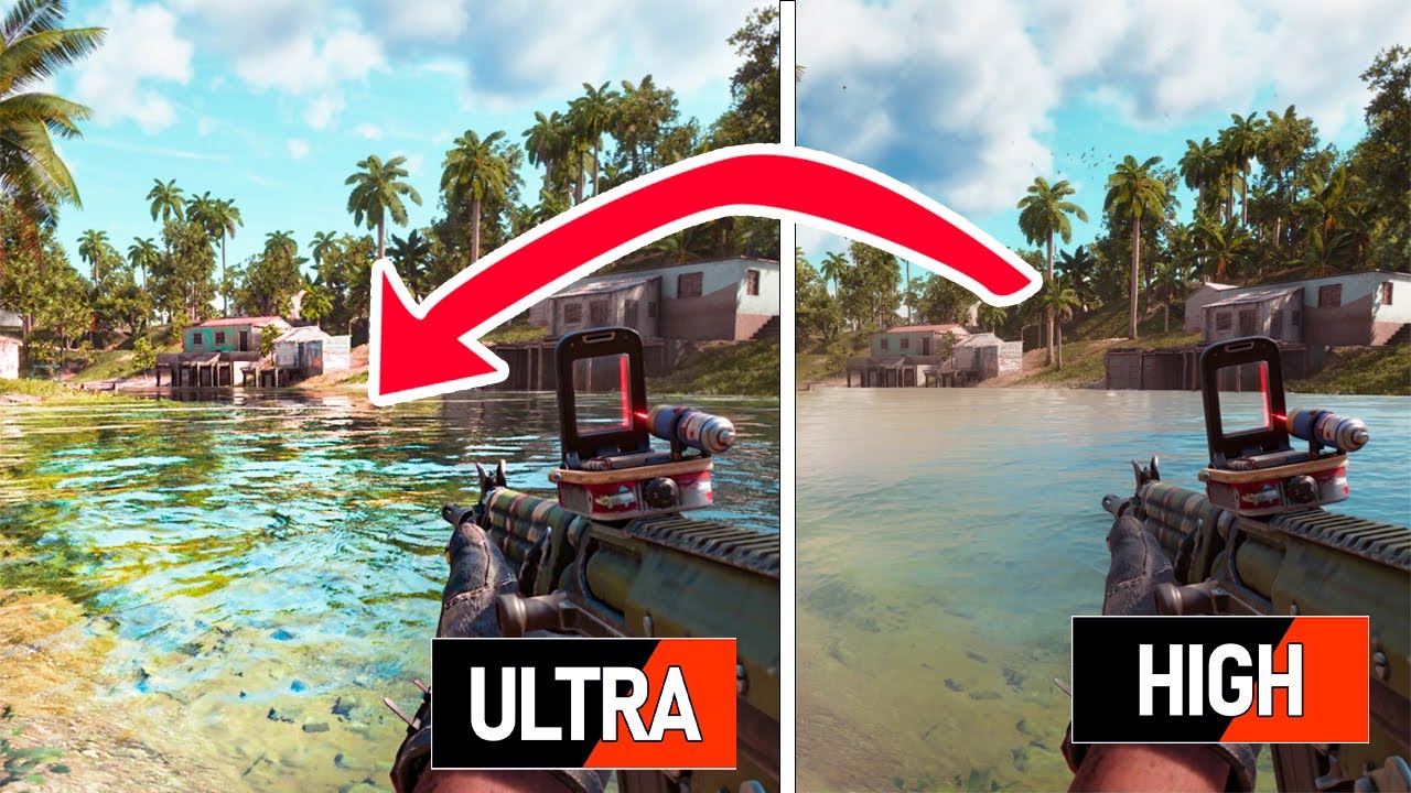 Far Cry 6 Graphics Comparison - ALL SETTINGS COMPARISON SIDE BY SIDE RAY TRACING 4k