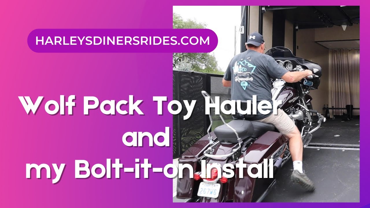 Wolf Pack Toy Hauler and my BOLT IT ON wheel chocks Install