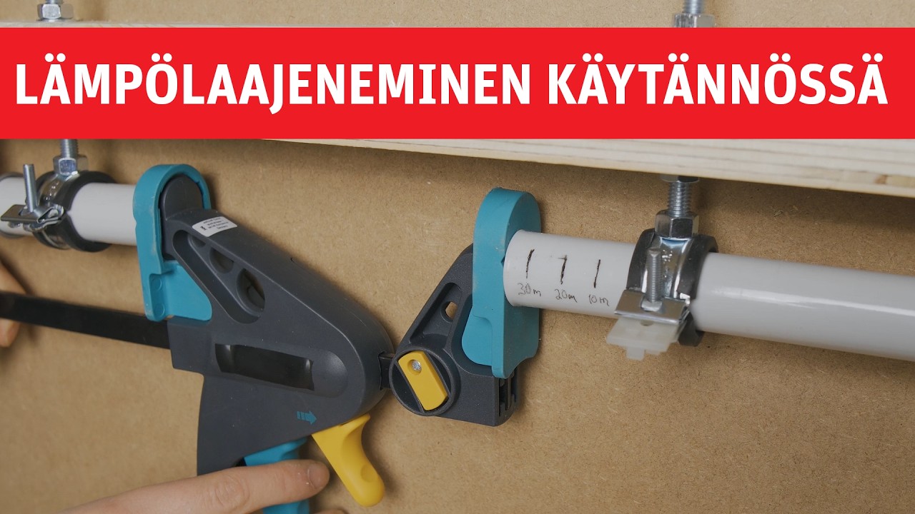 Komposiittiputken asennus - kannakointi ja lämpölaajeneminen