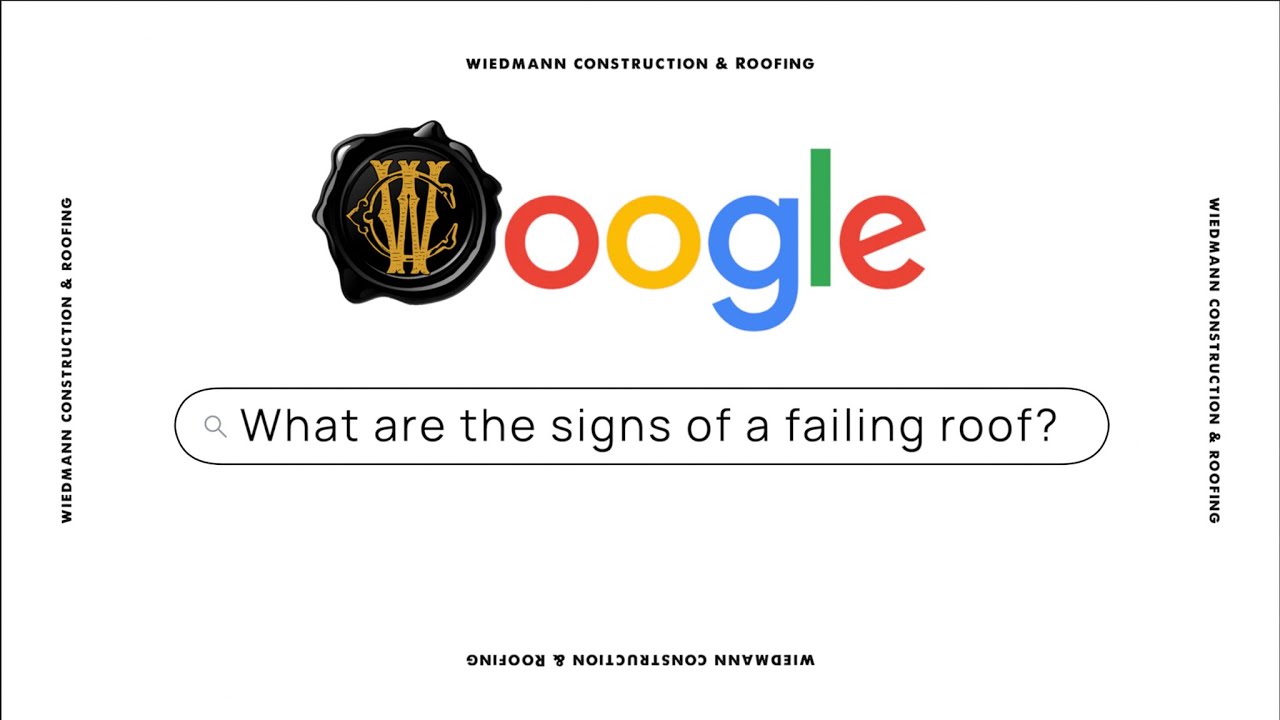 What are the signs of a failing roof?