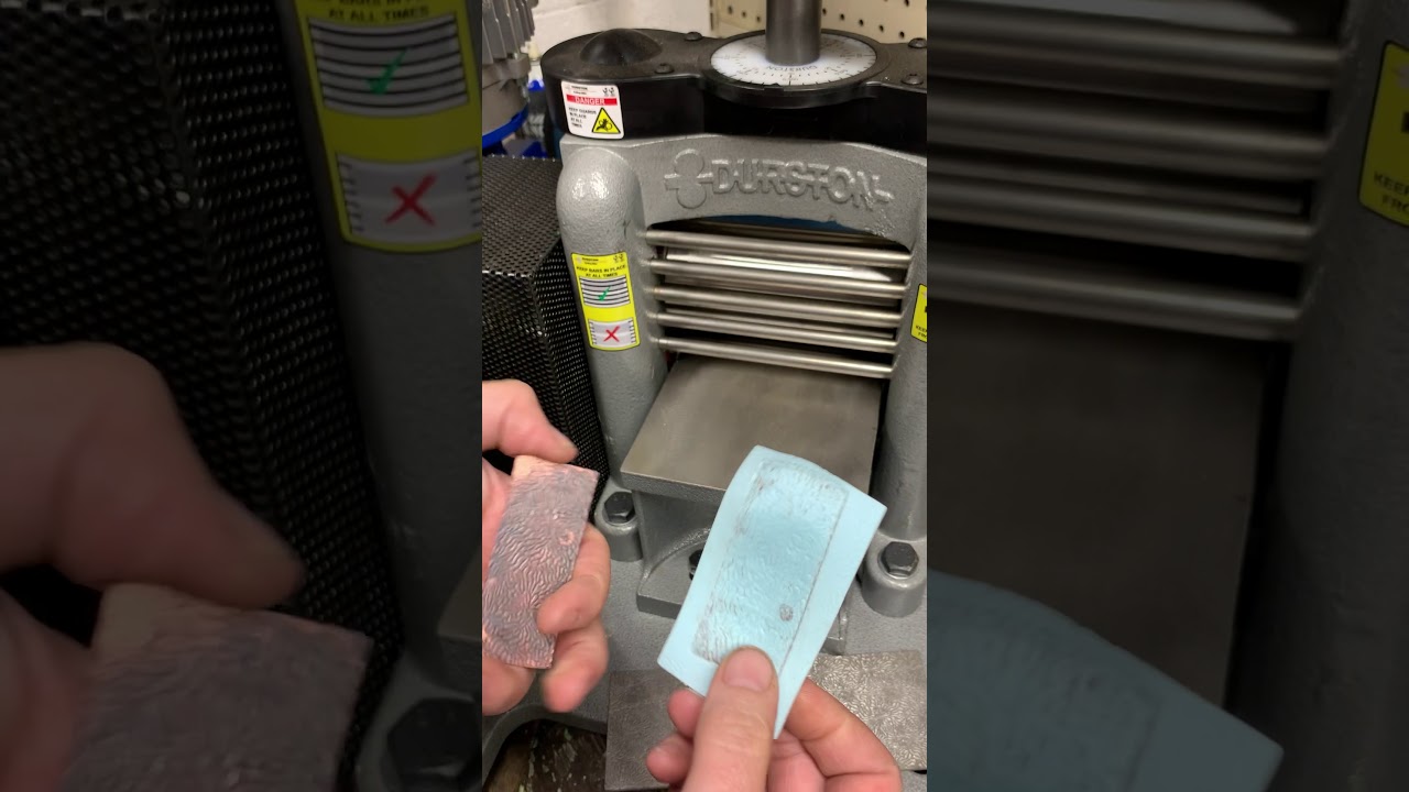 Texturing Metal with a Rolling Mill