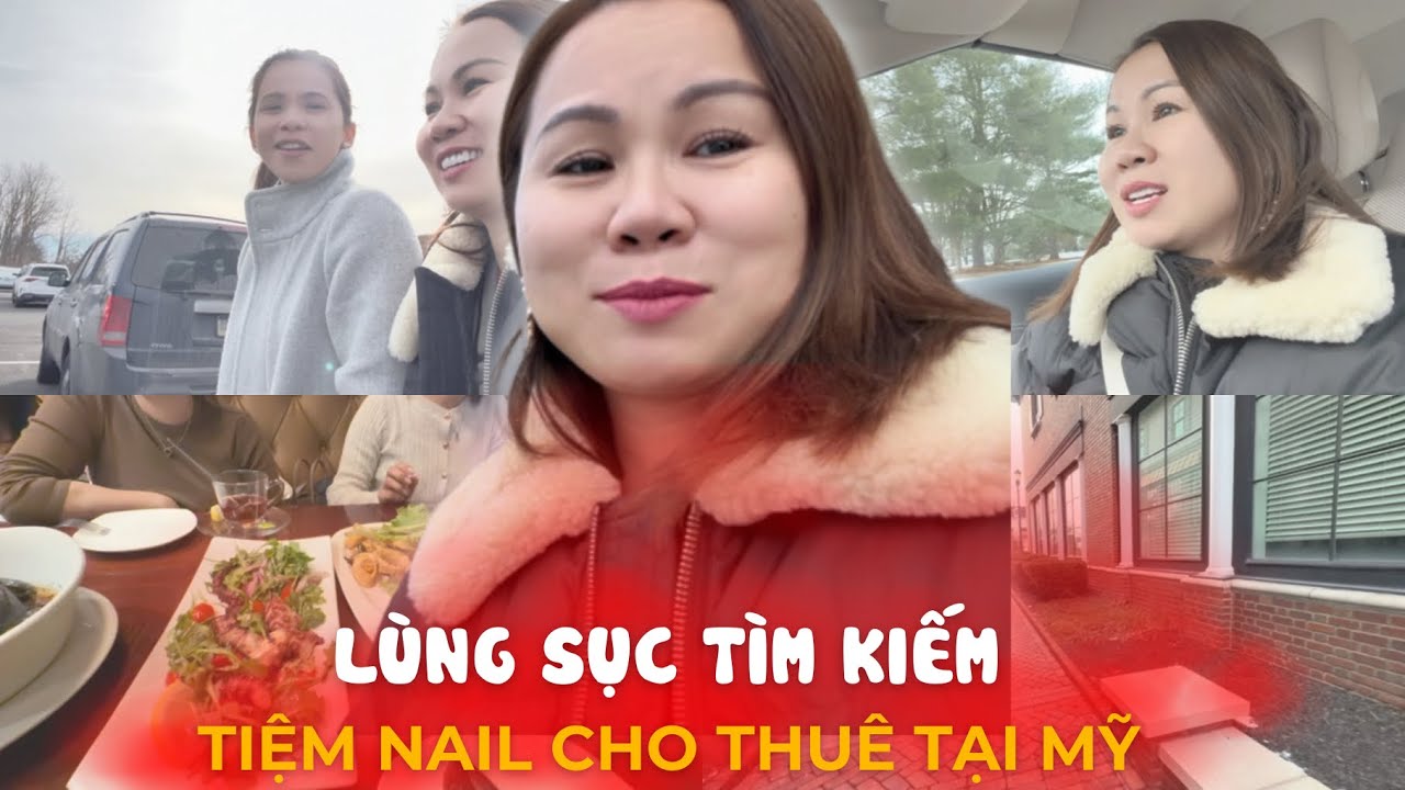 Thăm Tiệm Nails Của Bạn Và Tất Bật Đi Tìm Thuê Tiệm Tại Mỹ, Quá Đỗi Khó Khăn | Đến Mỹ Cùng Mai