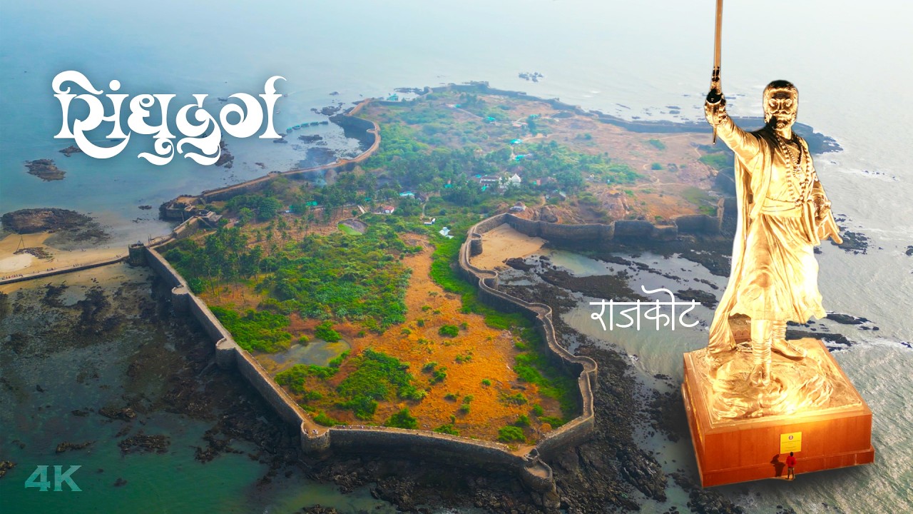 Har Har Mahadev 🚩 | Sindhudurg Fort & Chhatrapati Shivaji Maharaj Statue Rajkot, Marathi Travel Vlog