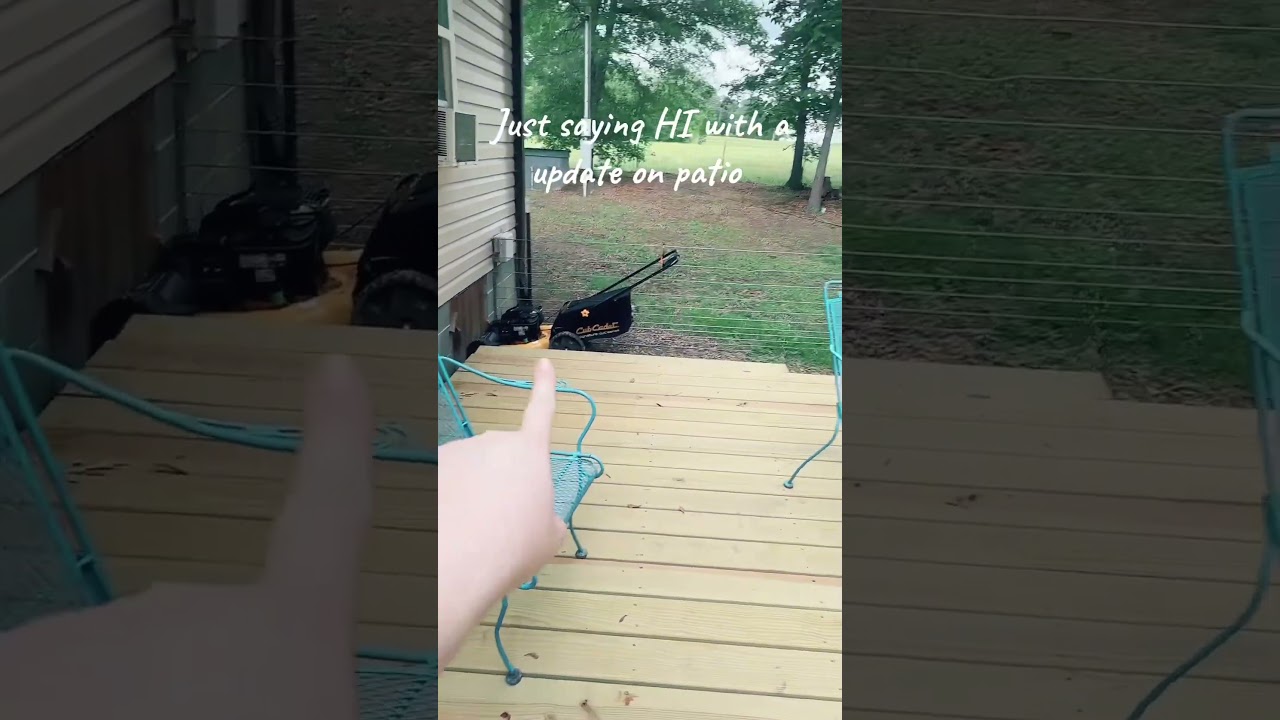 Patio update
