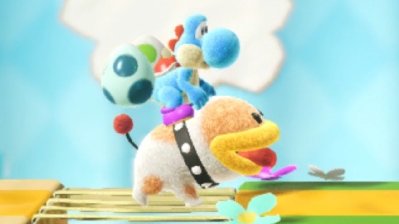 Yoshi's Crafted World - 100% Walkthrough - Poochy's Tape Trail - Front & Flip Side