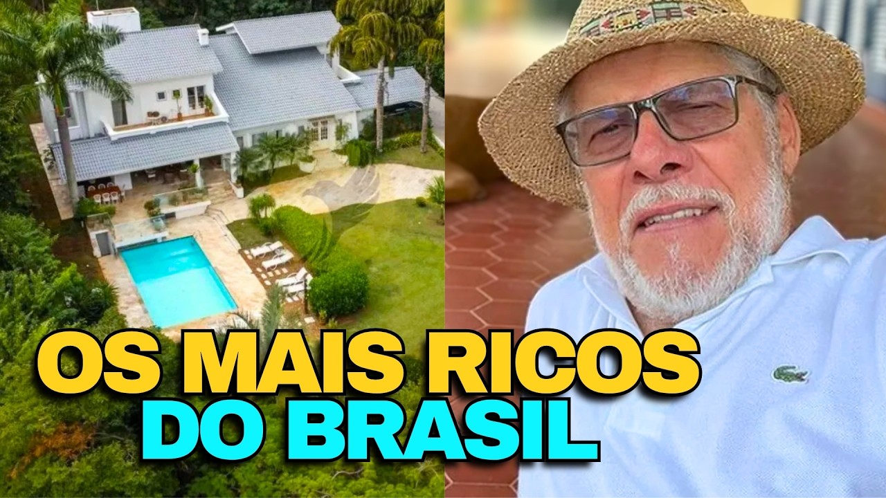 Os atores mais RICOS e MILIONÁRIOS do Brasil e suas MANSÕES