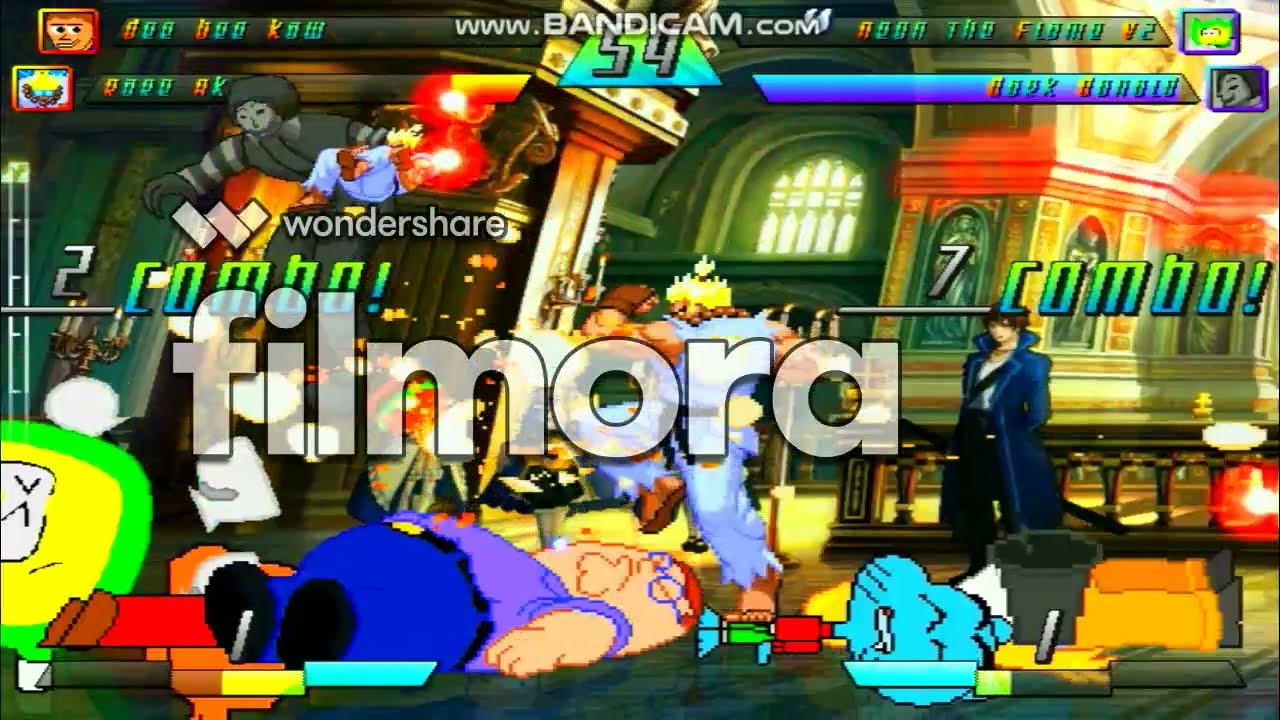 Mugen Request #425 DBK, Rare Akuma, Gumball And Darwin Vs NTF, Dark Donald, Homer And Peter