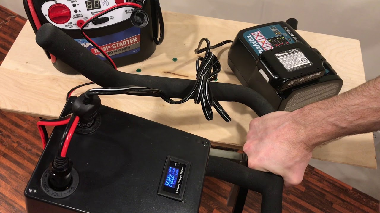 Pedal Generator Charging Various Batteries